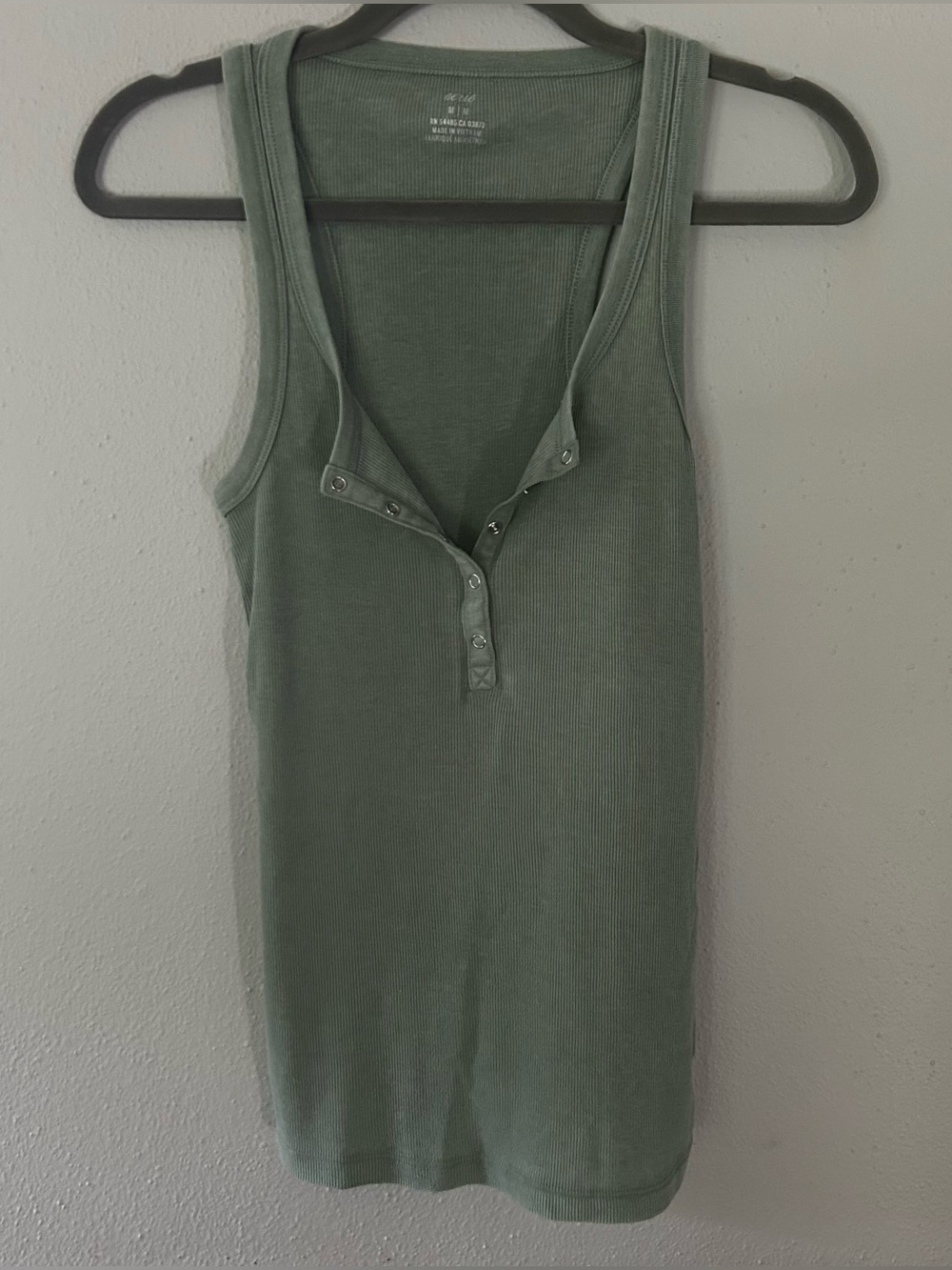 NWT Aerie Ribbed Henley Tank Top